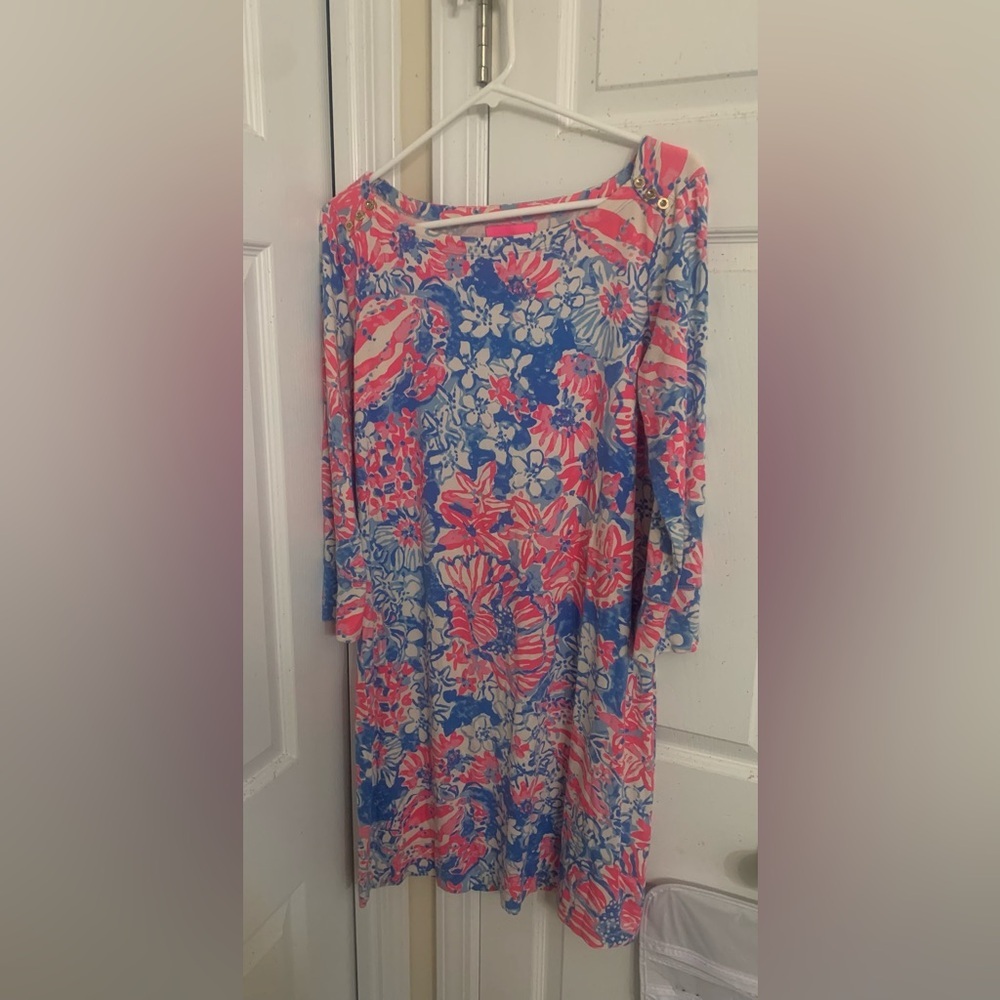 Lilly Pulitzer Sz 12 Dress pink Blue